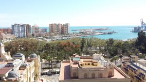 Muelle Uno seen from Gibralfaro