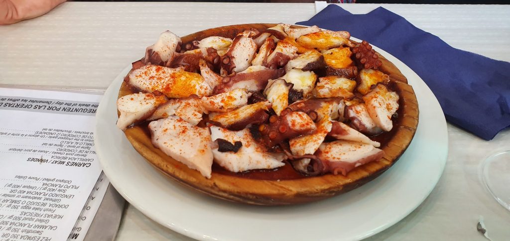 the best TAPAS on the Costa del Sol pulpo gellego