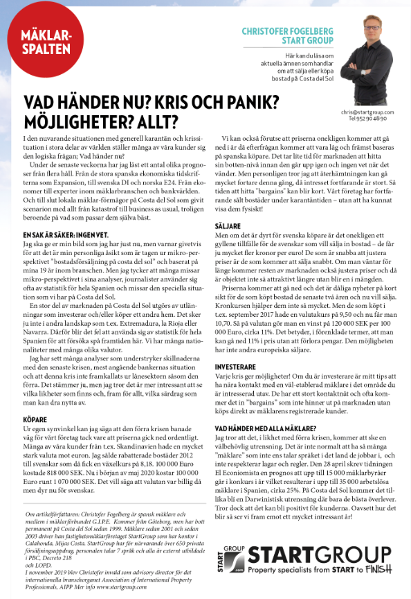 corona 2020 forecast costa del sol property market